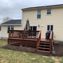 Colonial Attached Garage and Family Room House Wash 0